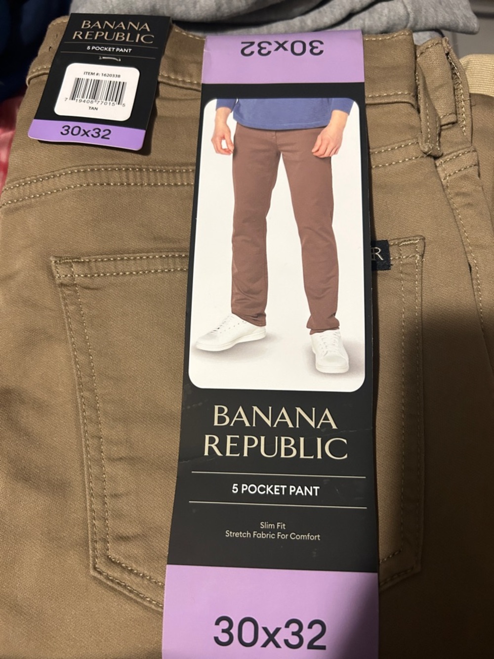 Banana Republic Tan Slim 5-Pocket Pants